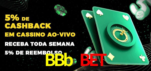 Promoções do cassino ao Vivo BBb Bet